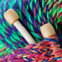 Knit In 2017 Detail from a photograph of knitting needles and knitting wool