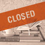Library Closed generic Image of books with the word closed superimposed
