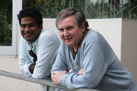 Volunteers Amrit and Peter