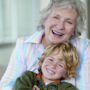 Age Pension Photograph of elderly lady and grandchild