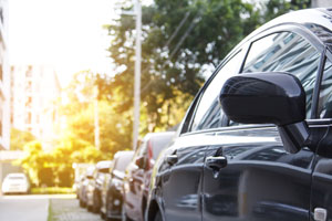 Cars on street