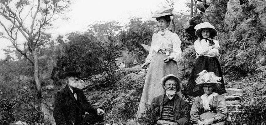 Photograph of a family picnic at Bobbin Head in 1909