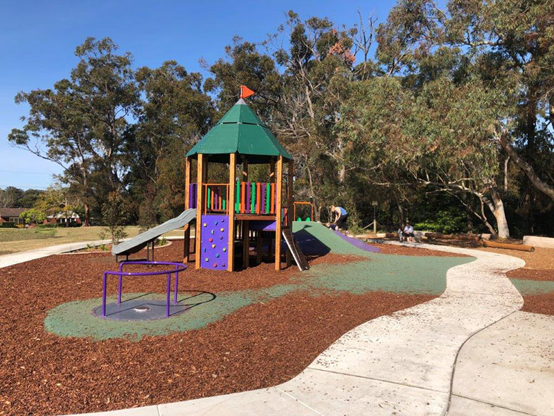 play equipment in park