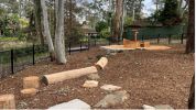 <strong>Playground wooden steps</strong>