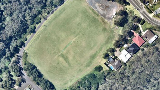 Aerial image of oval