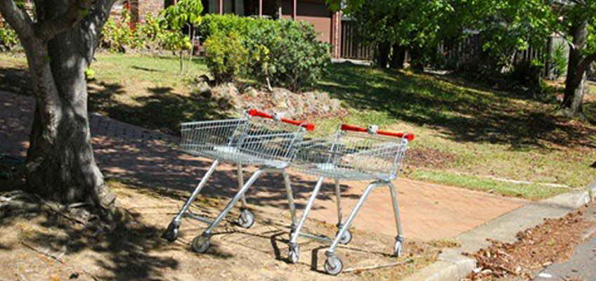 Abandoned trolleys