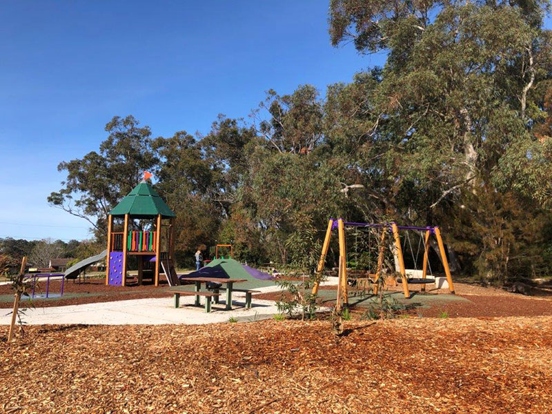 play equipment in park