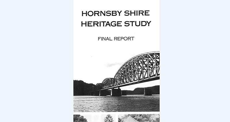 Hornsby Shire Heritage Study, photo of bridge over water