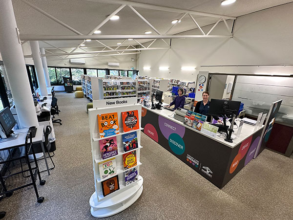 New study tables and book displays in Berowra Library
