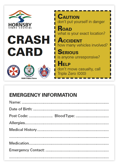 Crash card