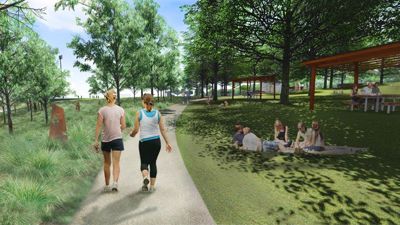 Westleigh Park walking track 2 – concept
