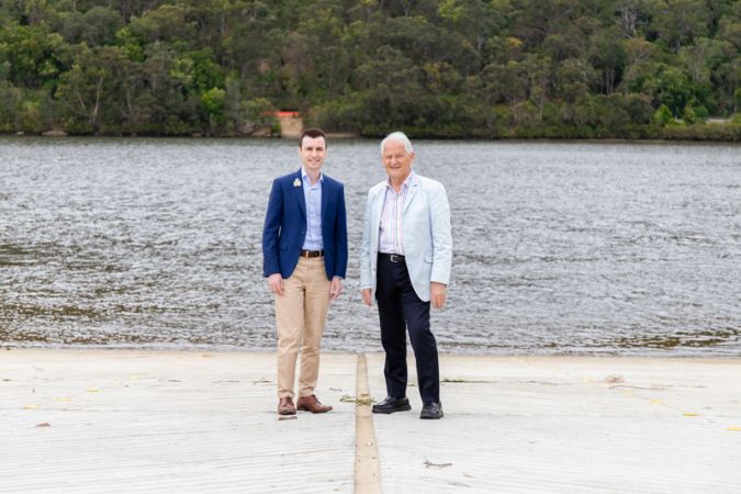 Mayor of The Hills Shire Council, Dr Peter Gangemi and Mayor of Hornsby Shire Council, Phillip Ruddock