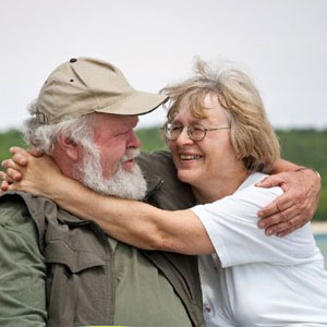 couple embracing