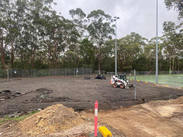 netball court demolition