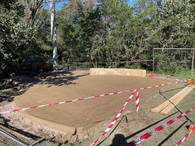 ground being prepared
