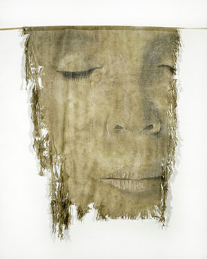 face with closed eyes