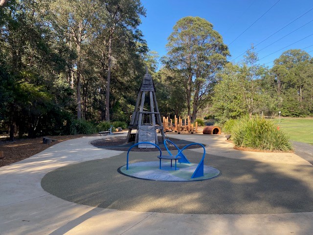 playground with play equipment