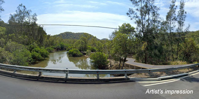 Artist's impression of boardwalk