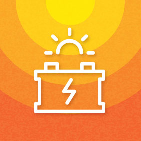 solar batteries icon