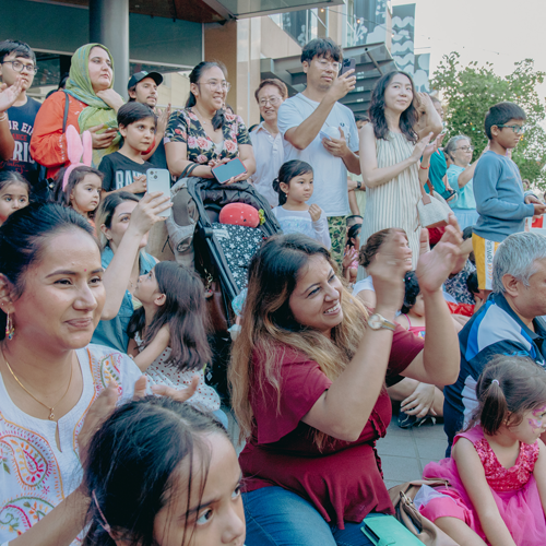 Community gathers at a Hornsby Shire Council event