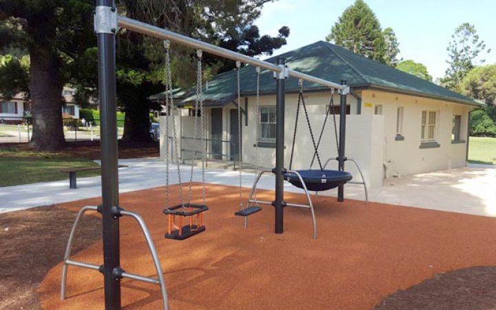 Brooklyn Oval playground swings