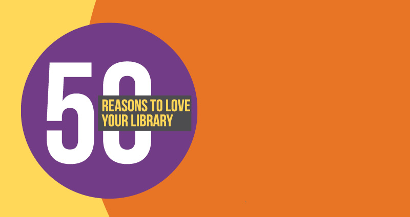50 reasons to love your library logo
