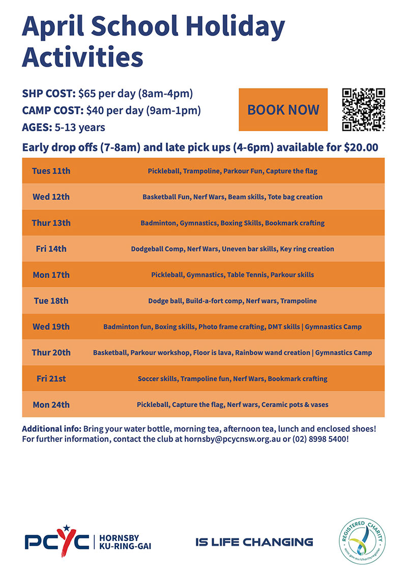 April School Holiday Activities
