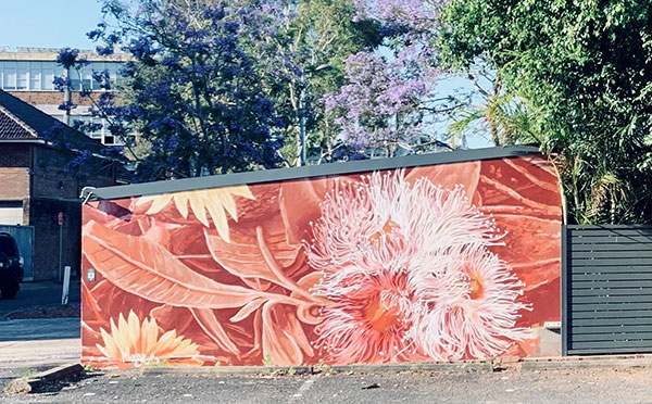 native bushland mural