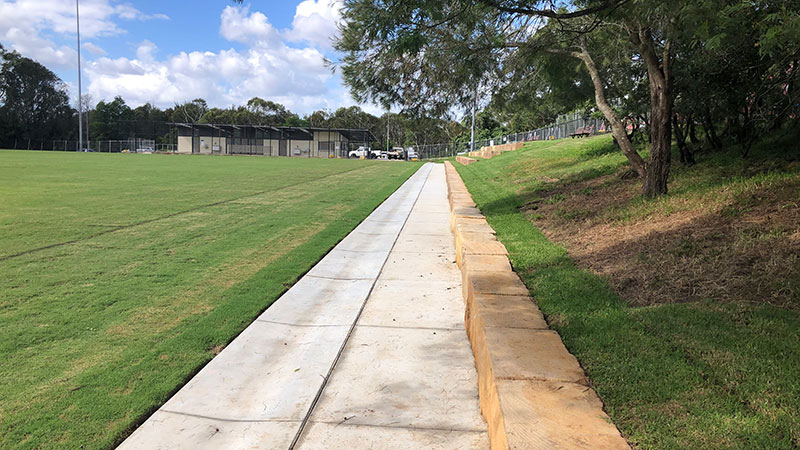 park grass with path