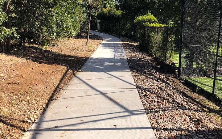 path and play area