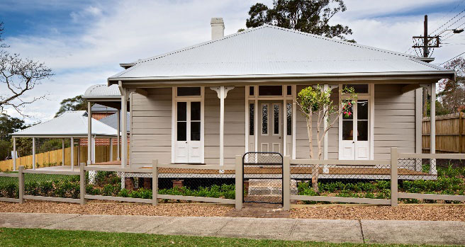 Stylish old weatherboard house