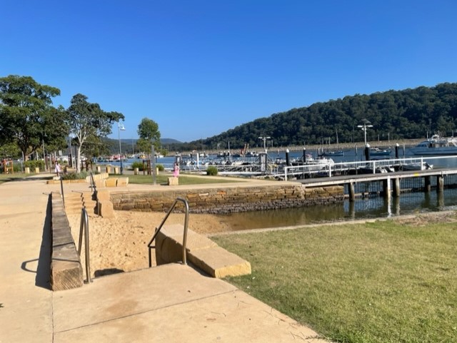 reserve area next to water and pier