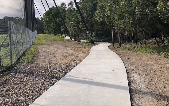 path and play area