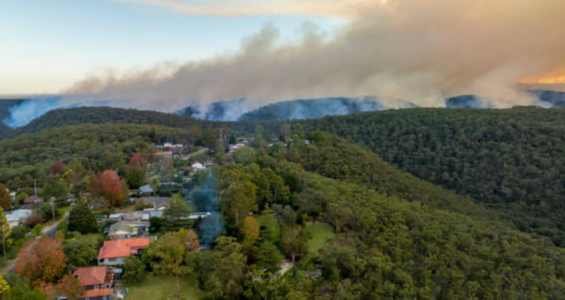 Bushfire aerial