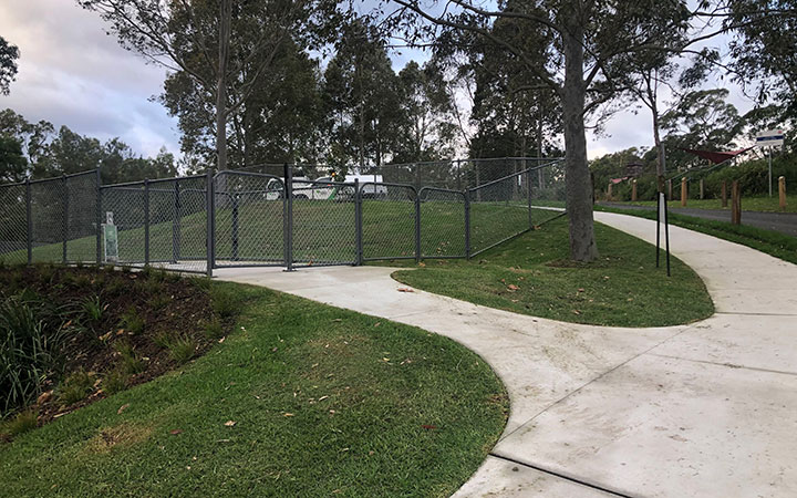 path and play area
