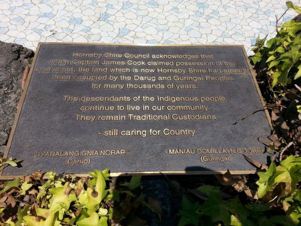 Hornsby Park Plaque 