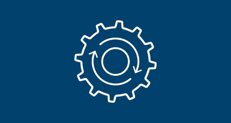 cog with arrows