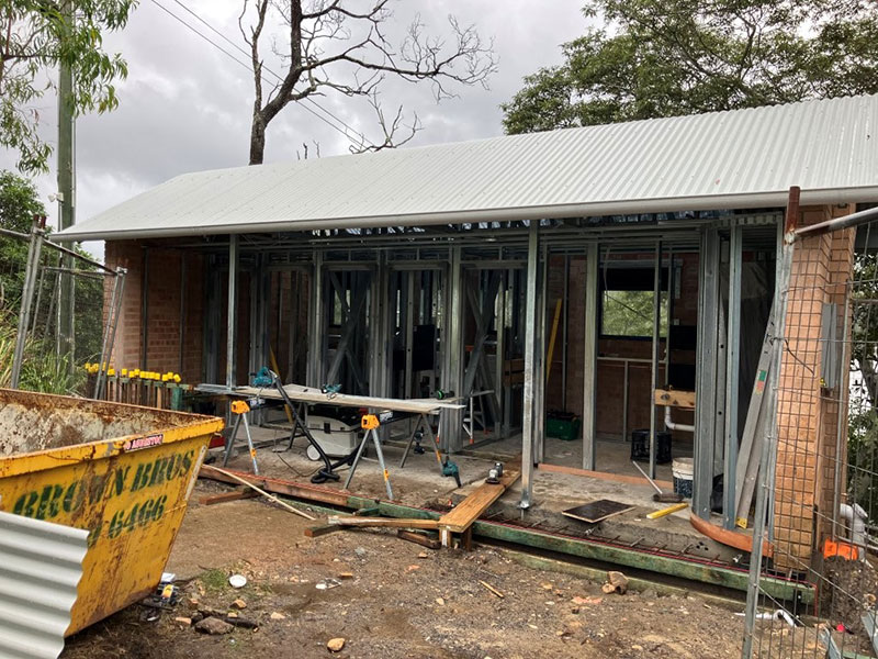 outside of building showing steel frame