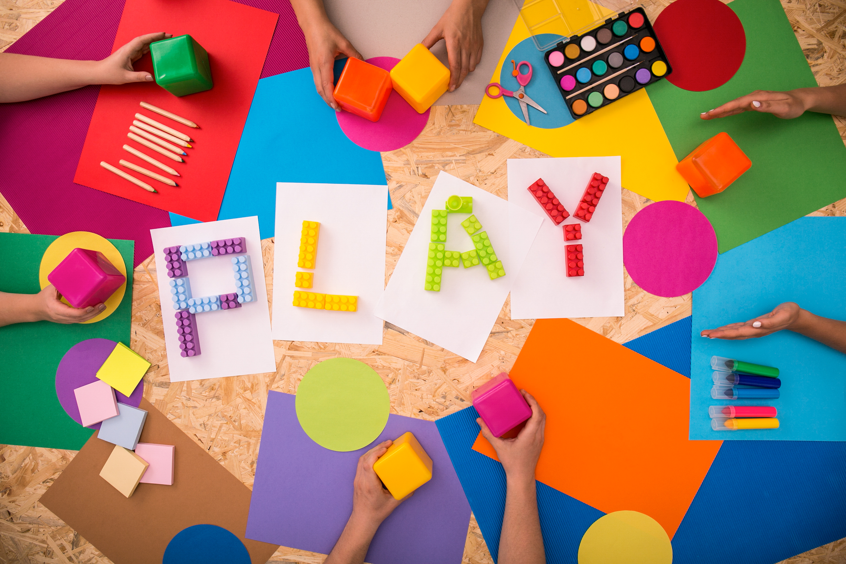 Lego and table craft play