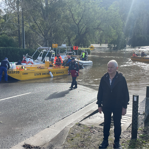 Mayor Ruddock at Wisemans Ferry