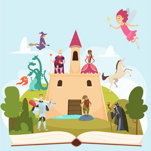fairy castle cartoon