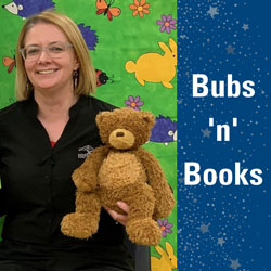 Bubs 'n' books - Penny and teddy