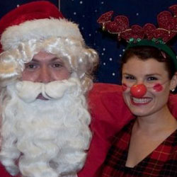 Santa and his helper