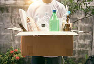 box with bottles inside