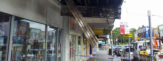 Awnings over public land