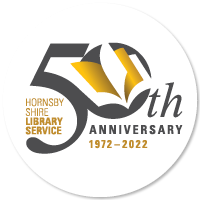 Hornsby Library 50th Anniversary logo