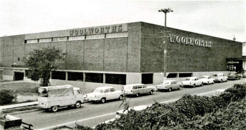 Woolworths building on George Street before it became Hornsby Central Library
