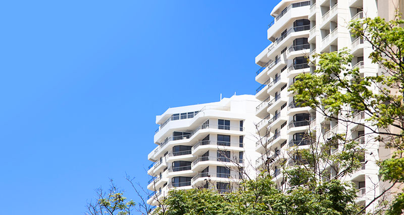 group of holiday strata units