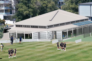 Indoor cricket centre external view