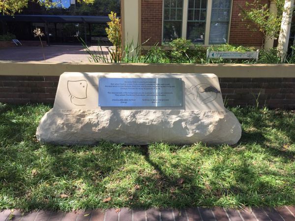 Indigenous Park Plaque 2020 - Hornsby Shire Council